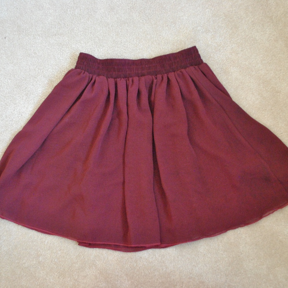American Apparel Maroon Skirt